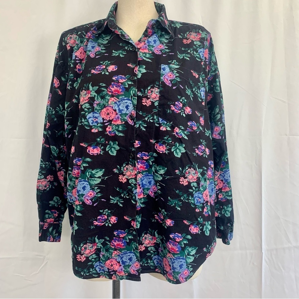 ‼️SALE‼️ $2/25 Vtg Stefano Floral Cotton Button Up Shirt